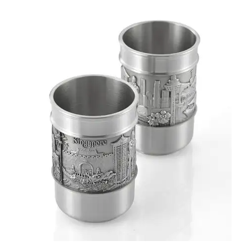 Royal Selangor  Singapore Scenes Tumbler ( Pair ) 