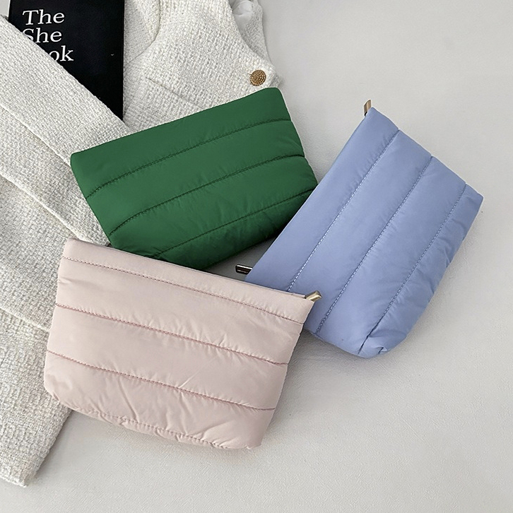 Matt Puffer Cosmetic Pouch