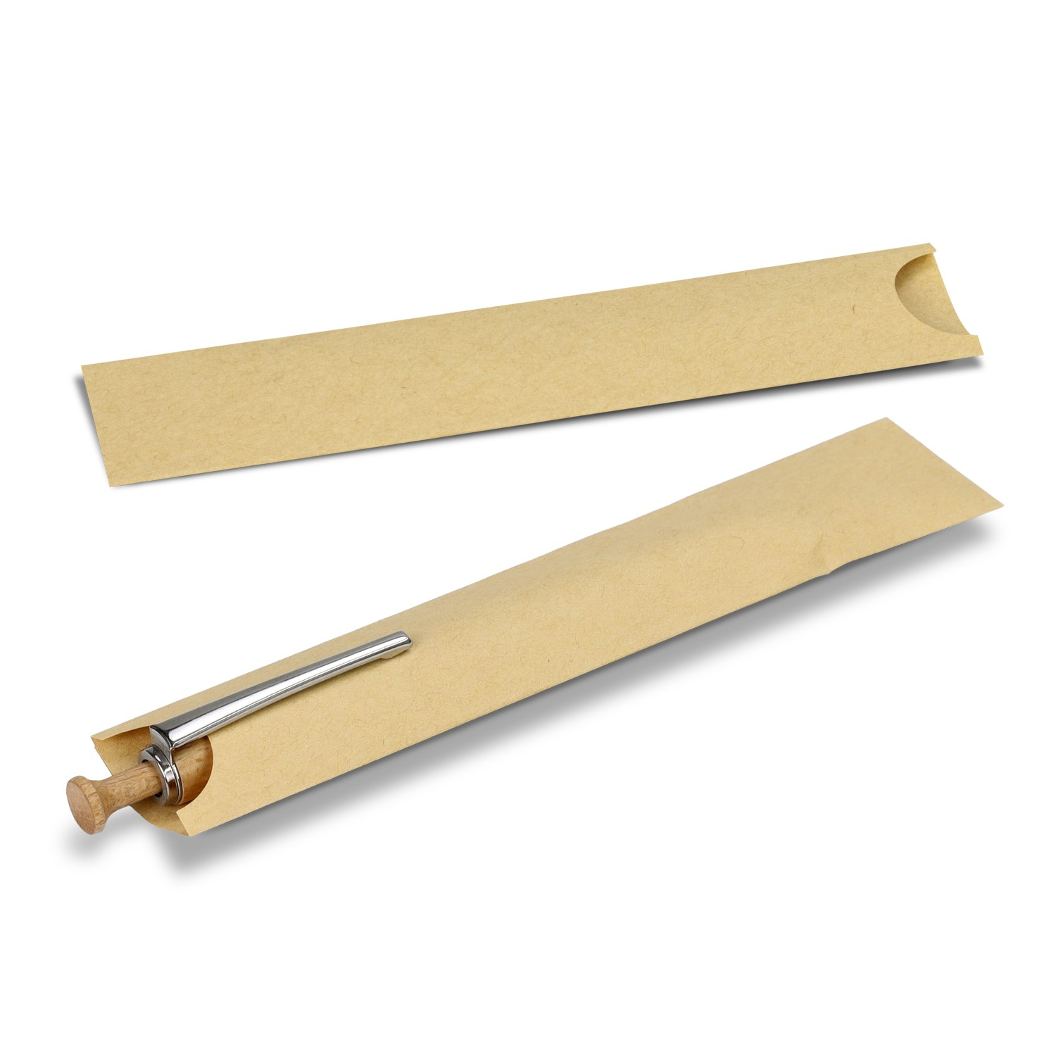 Kraft Paper Pen Sleeve - Promotional Pens