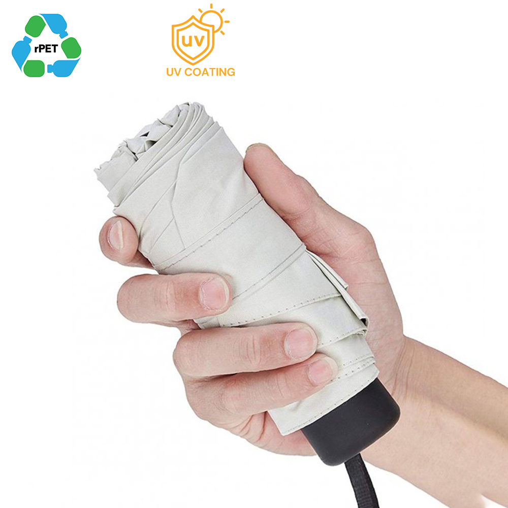 19'' Compact Lightweight RPET Umbrella (with UV Coating)
