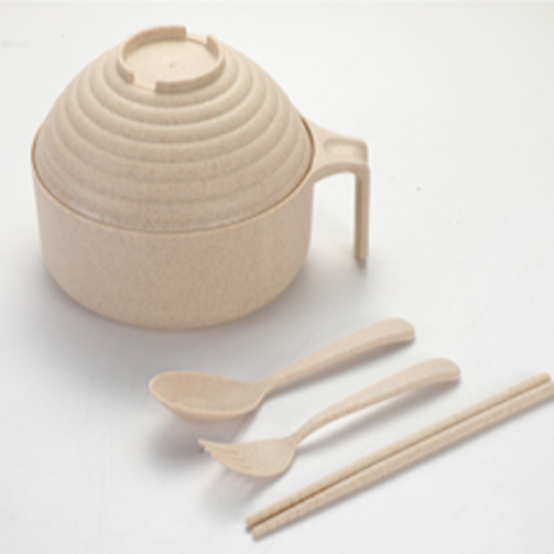 Wheat Bowl Set with Cutlery 