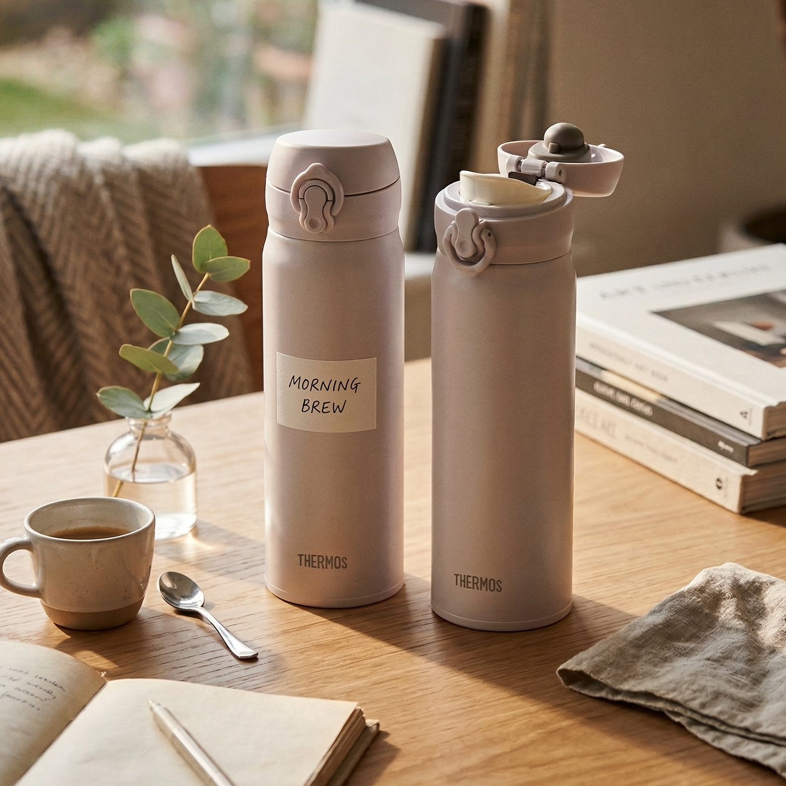 Thermos  500ml Vacuum Insulated One-Push Bottle
