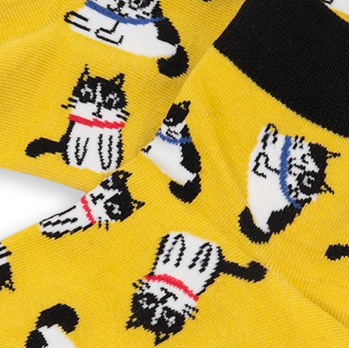 Custom Socks - Crew Length (Pair) - Custom Socks - Jacquard Weaving