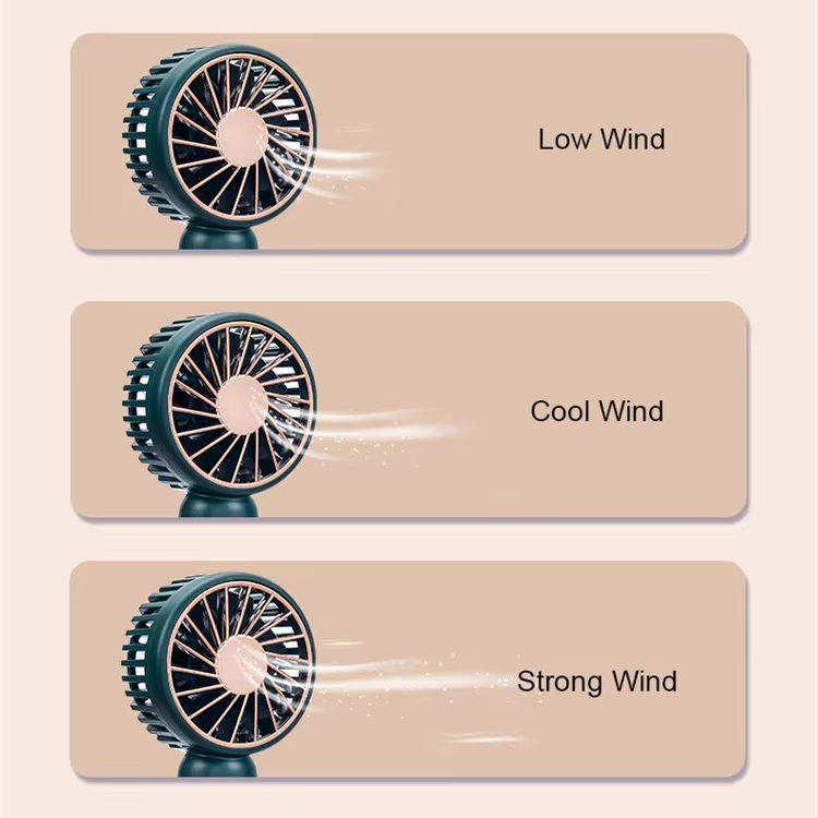 Handheld Fan with Carabiner